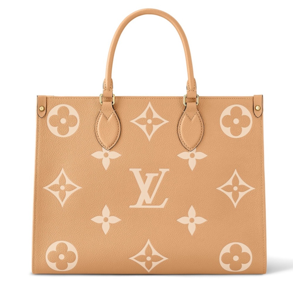 NWT Louis Vuitton on the go Mm empreinte taupe tan beige